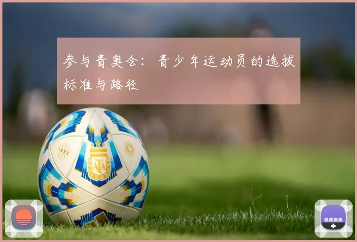 参与青奥会：青少年运动员的选拔标准与路径